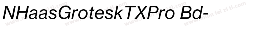 NHaasGroteskTXPro Bd字体转换